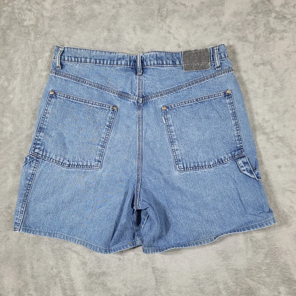 Levis Carpenter Shorts Mens 36 Blue SilverTab Vintage Denim Relaxed 90s Y2K
